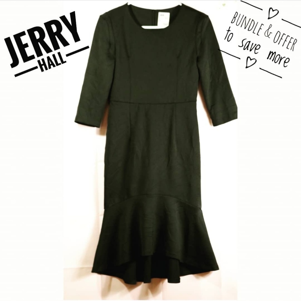 JERRY HALL Vintage Mermaid Dress 3/4 sleeve